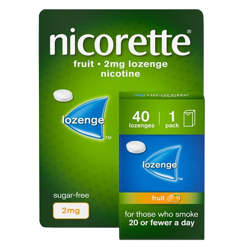 Nicorette® Lozenge - Fruit 2mg 40's | NICORETTE®