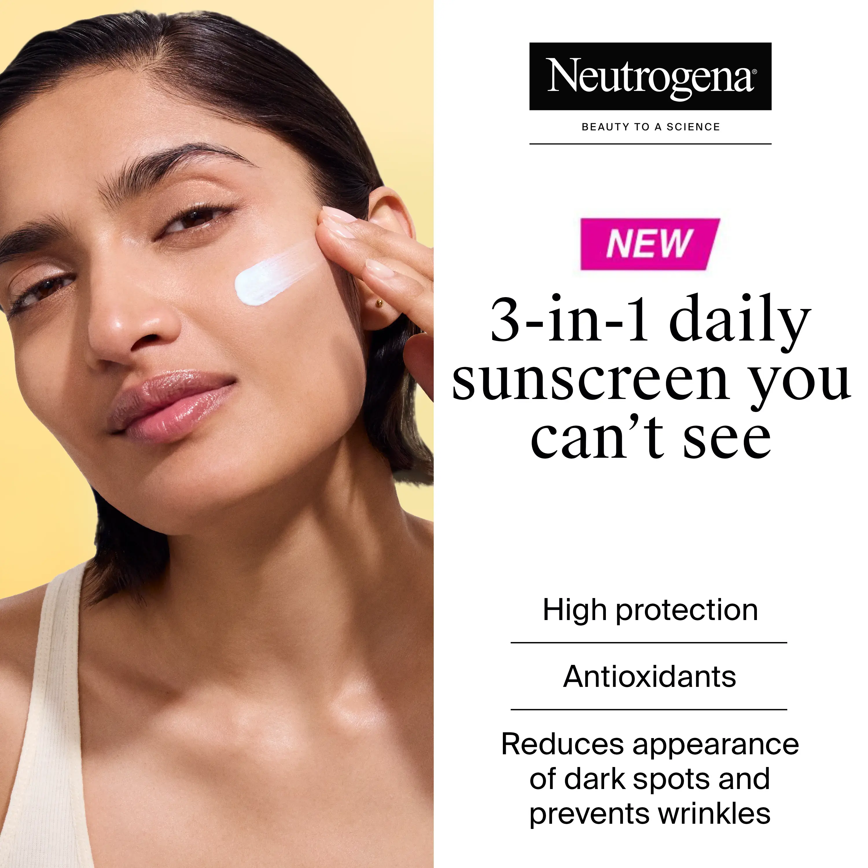 Neutrogena® Ultra Sheer Invisible Fluid Sunscreen Age Shield™ SPF50