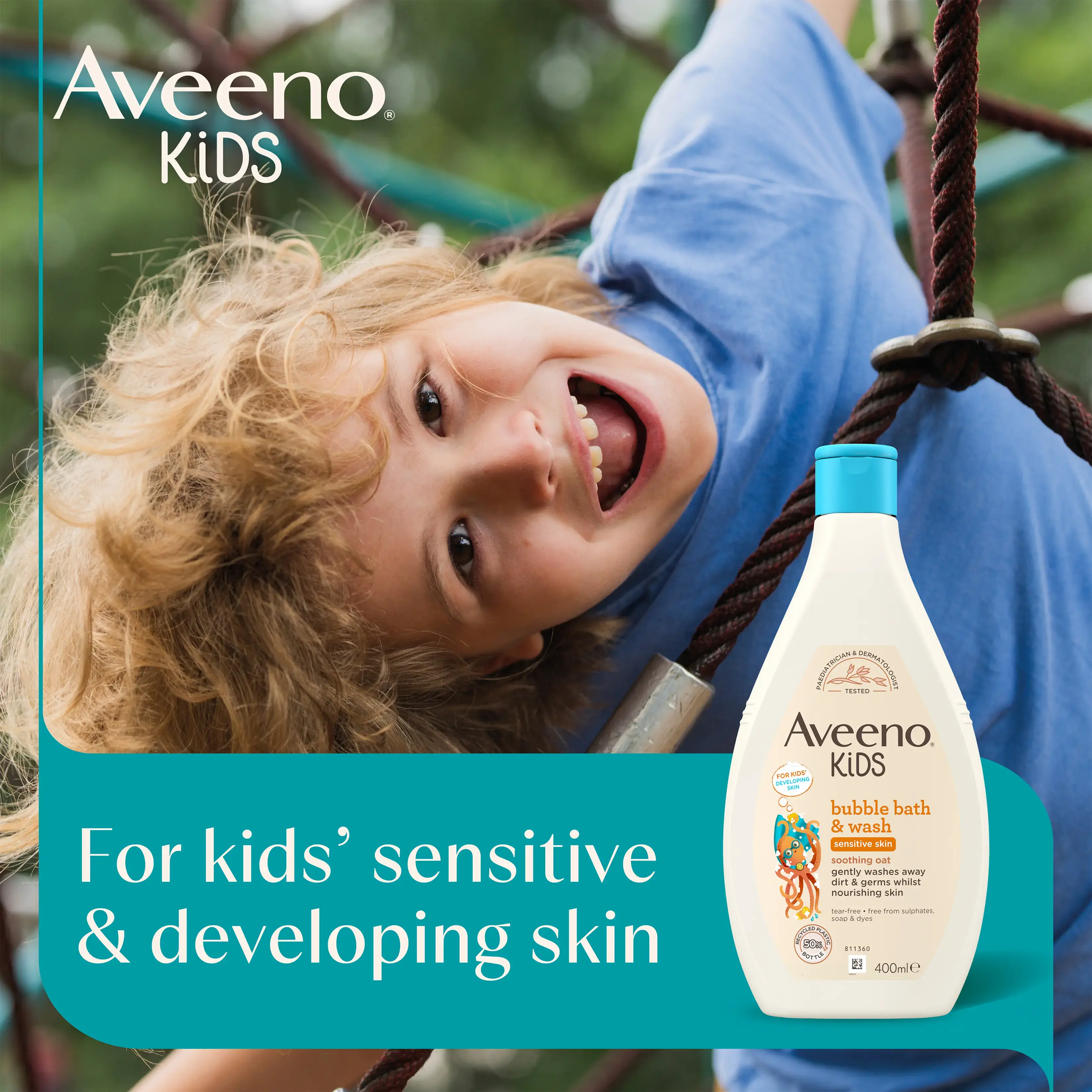 AVEENO® Kids Bubble Bath & Wash 400ml