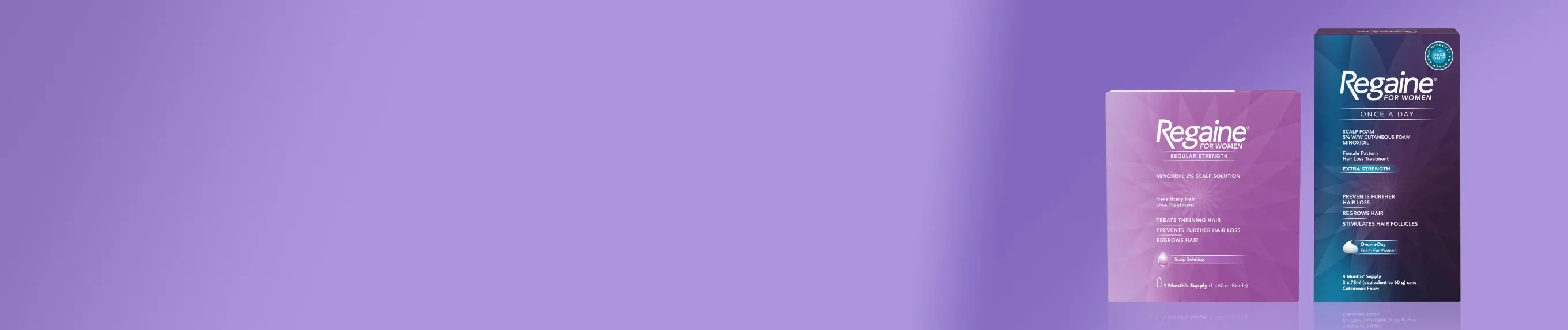 regaine for women product banner