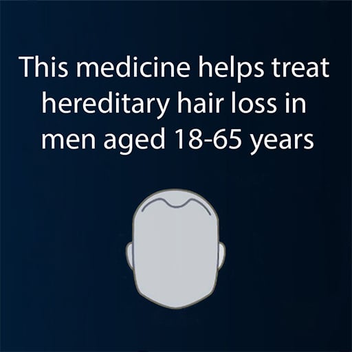 Regaine for Men This medicine helps treat hereditary hair loss in men aged 18-65 years