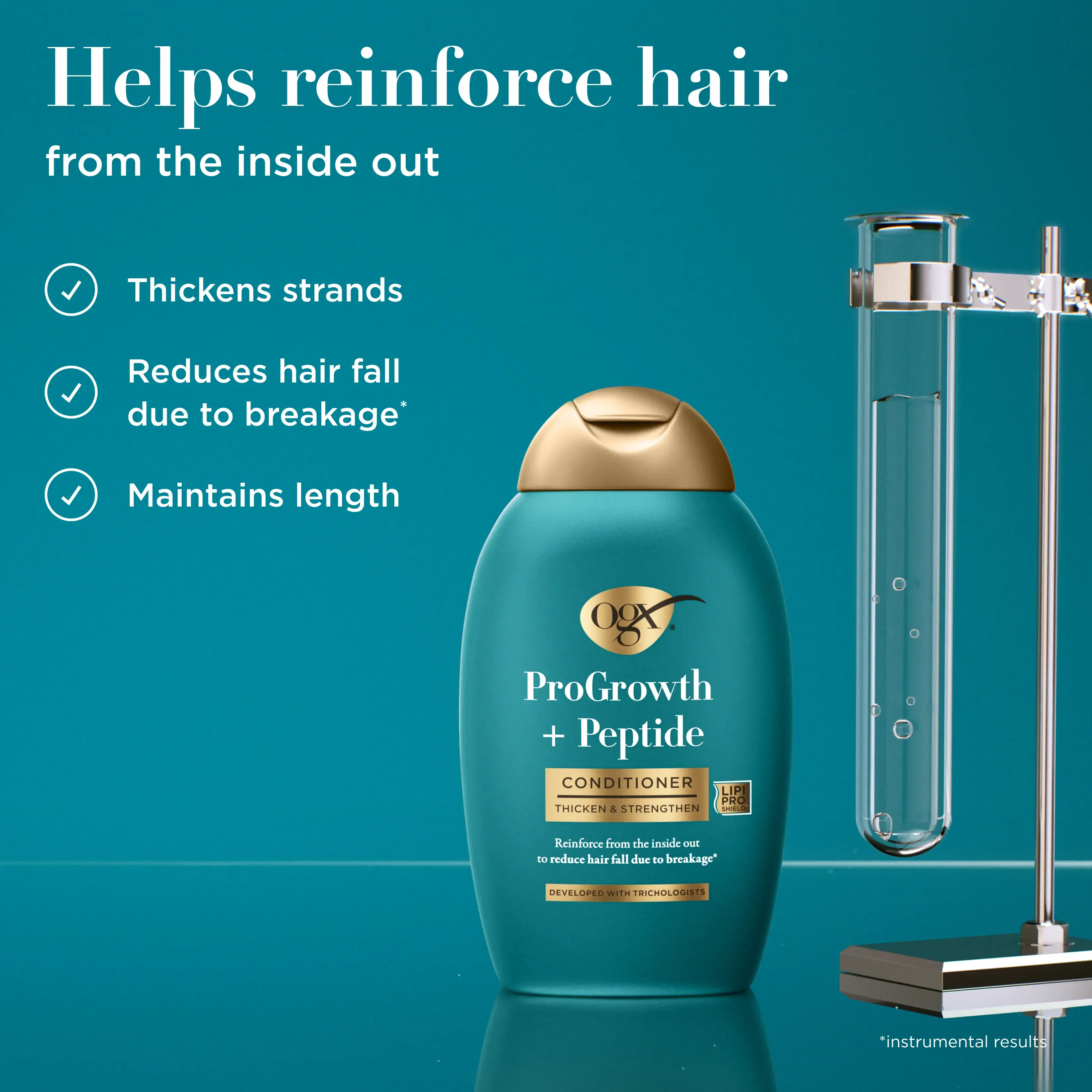 OGX® ProGrowth + Peptide Conditioner 385ml 