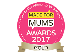 Gold badge for made for mums awards 2017