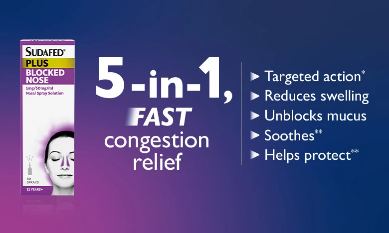 Sudafed homepage hero image