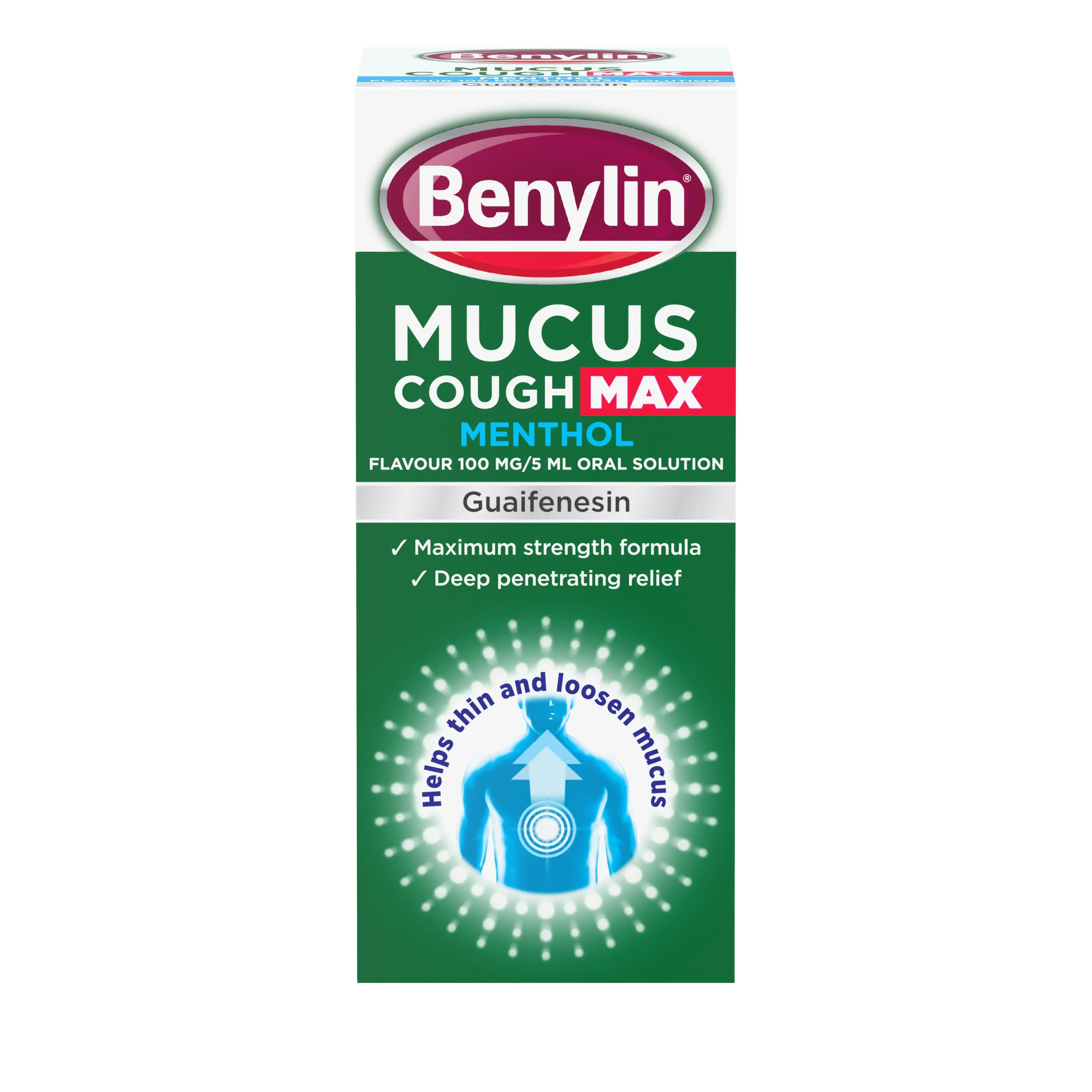 Benylin® Mucus Cough Max menthanol packshot