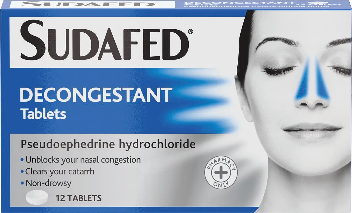 SUDAFED® Decongestant Tablets - Image 1 - Sudafed - en-GB