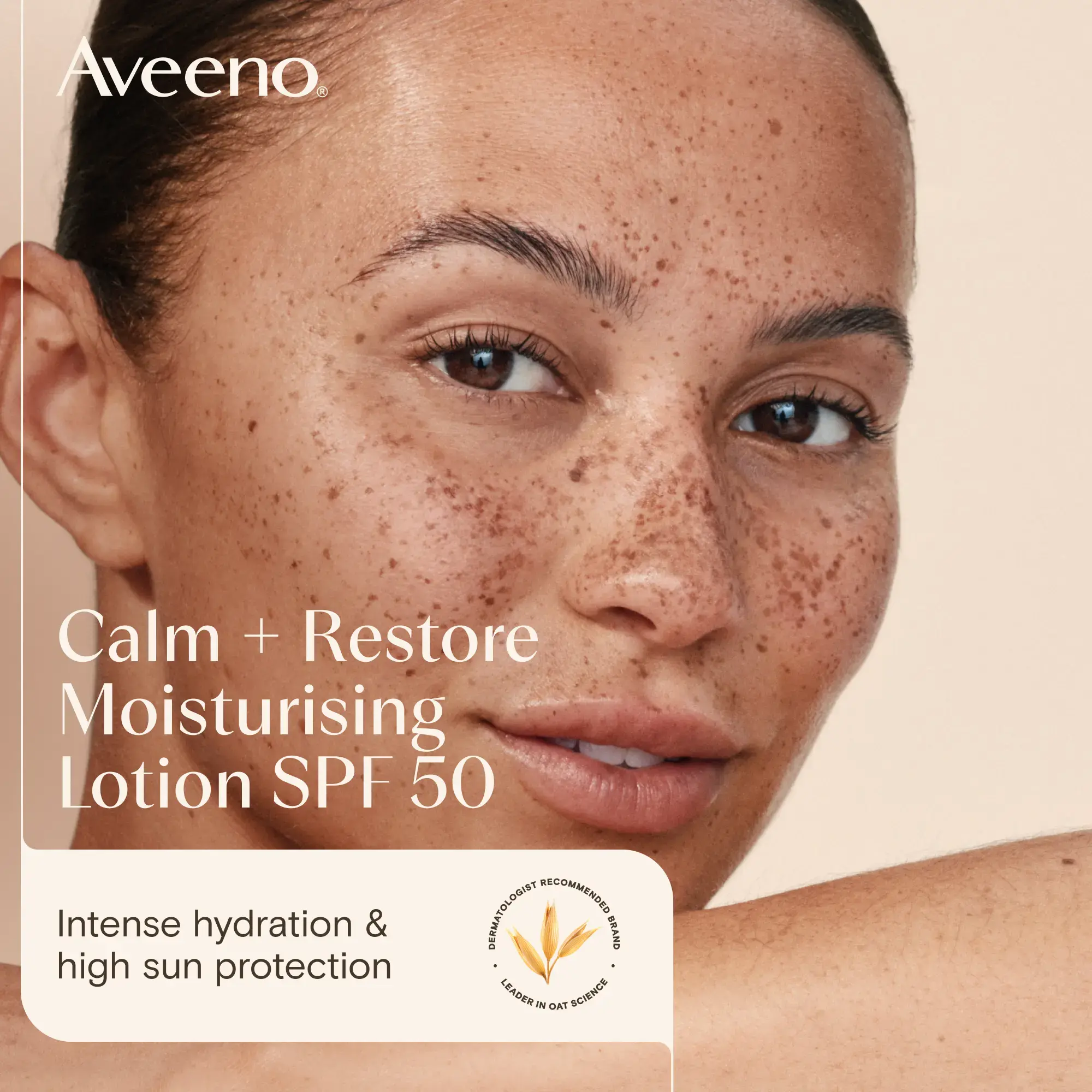 Aveeno CALM+RESTORE® Moisturising Lotion SPF50 50ml - Image 2