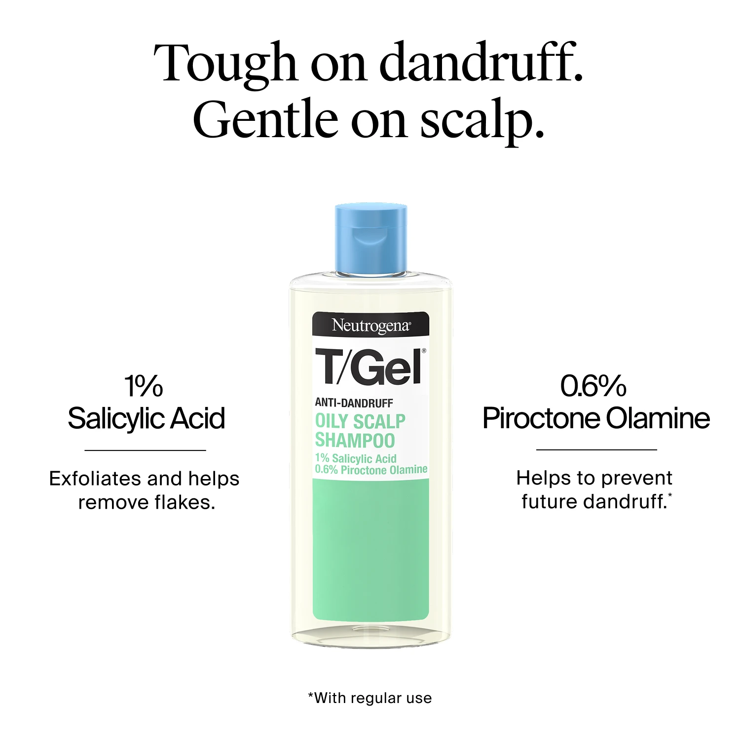 Starts fighting dandruff from the very first use