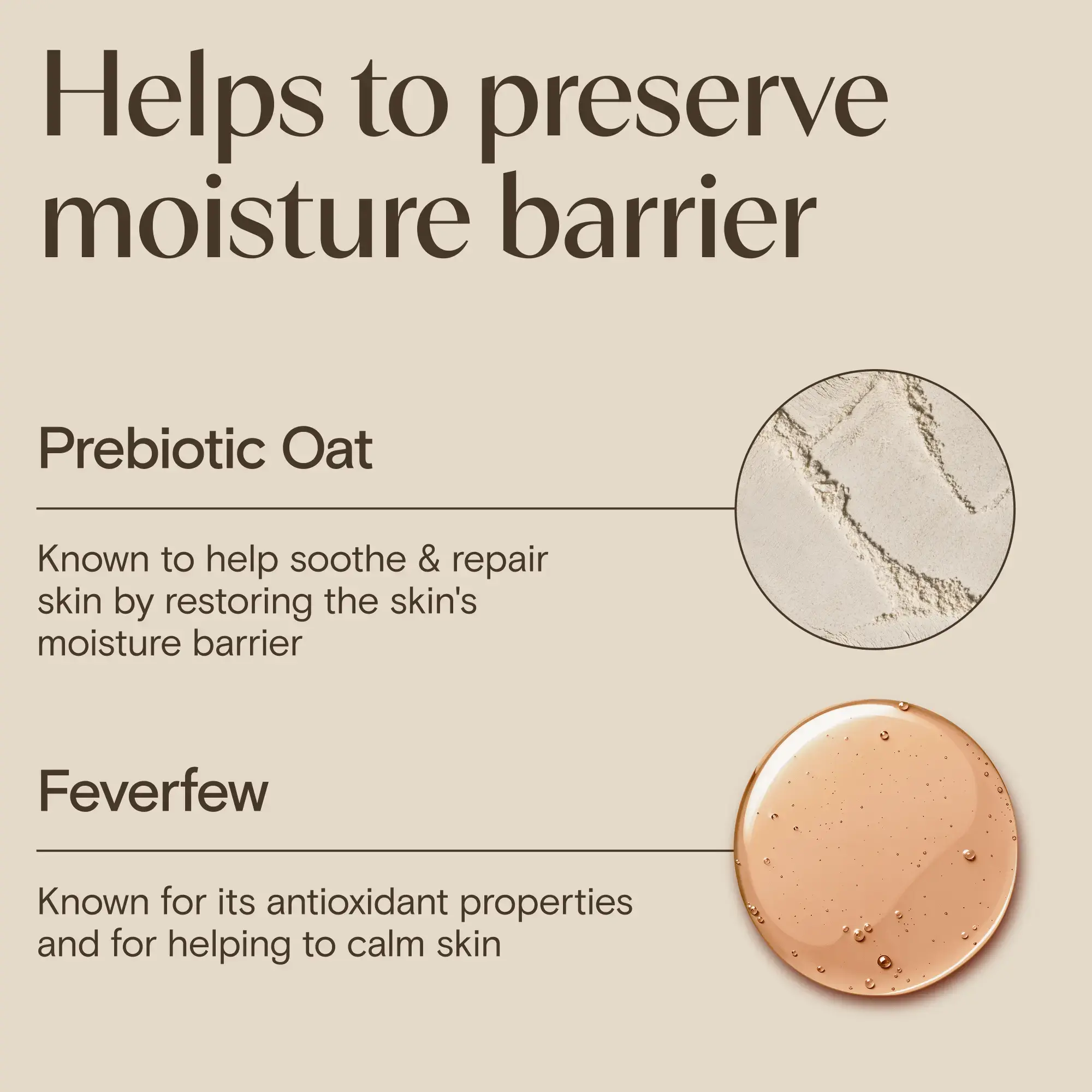 Leaves skin feeling nourished & soothed