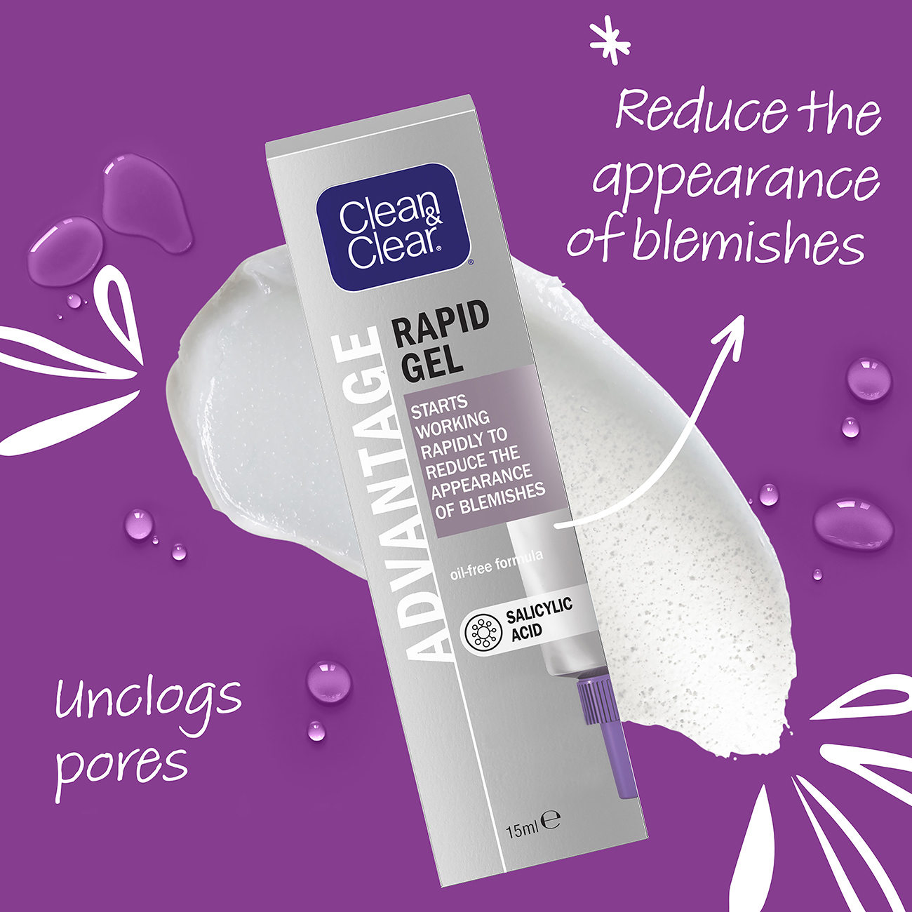 ADJUVANT CLEAR GEL 150g ×2 CLEAN & CLEAR® Advantage Spot Control Treatment Gel