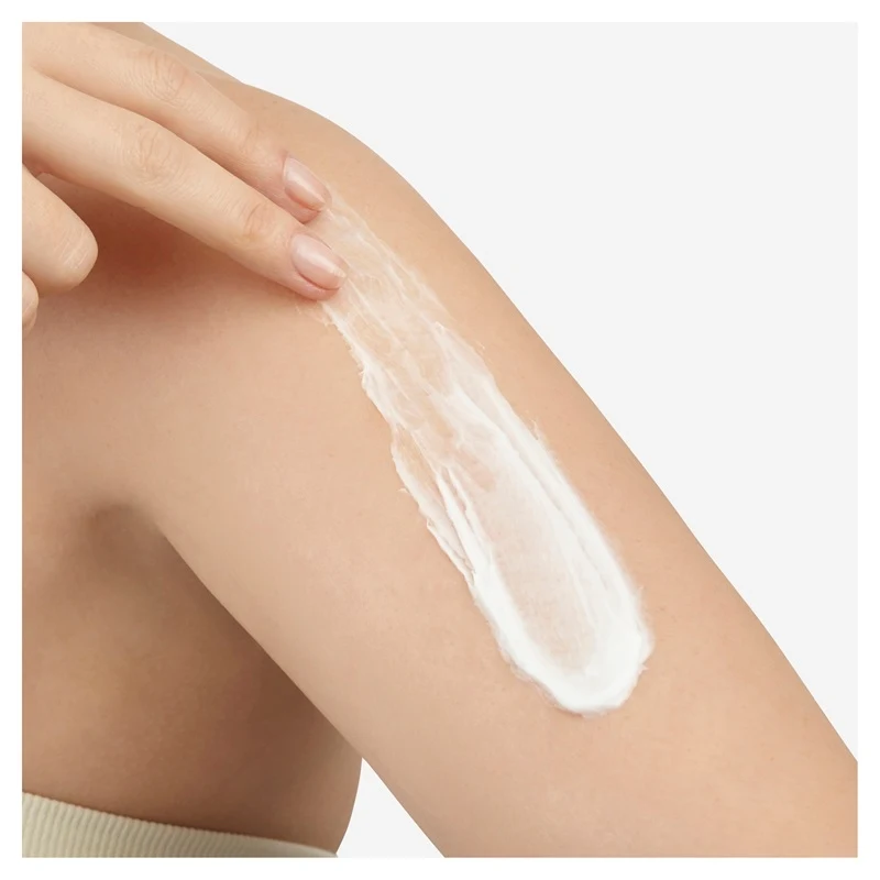 body lotion on leg