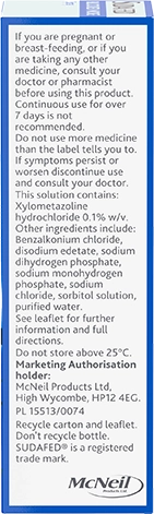 Nasal spray ingredients discount
