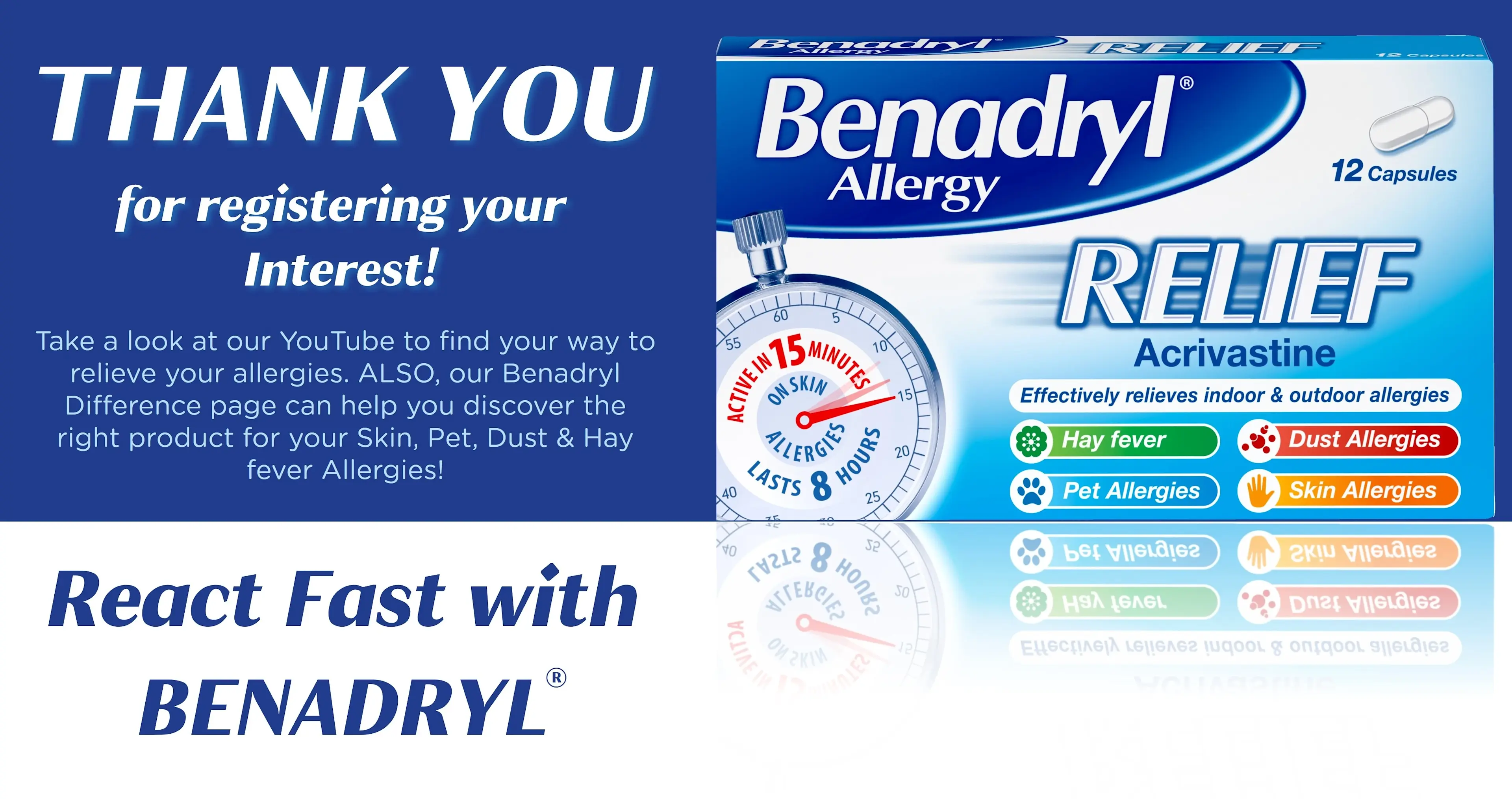 benadryl relief package