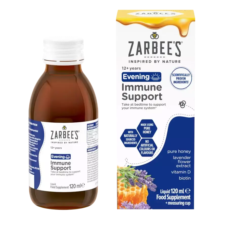 Zarbee’s® Evening Immune Support Liquid​ - Image 2 - zarbees.co.uk - en-GB