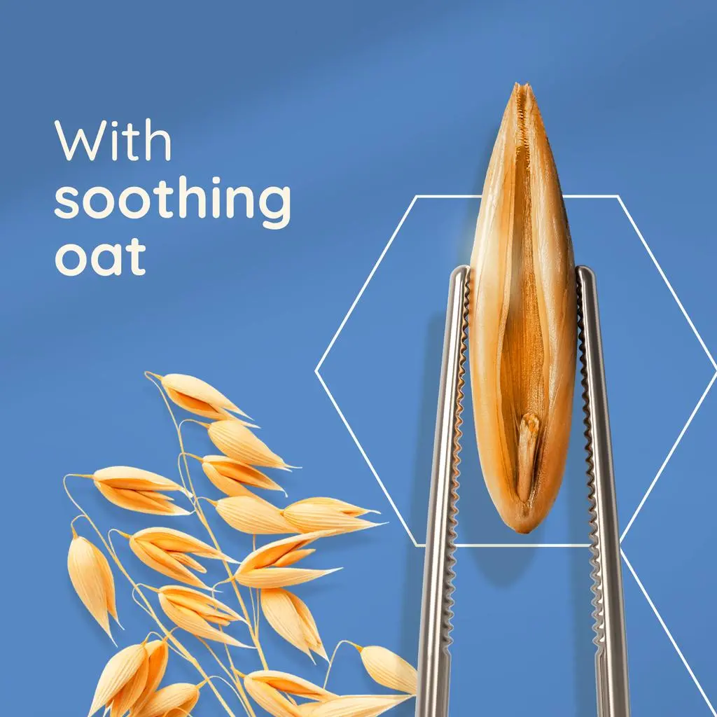 with soothing oat