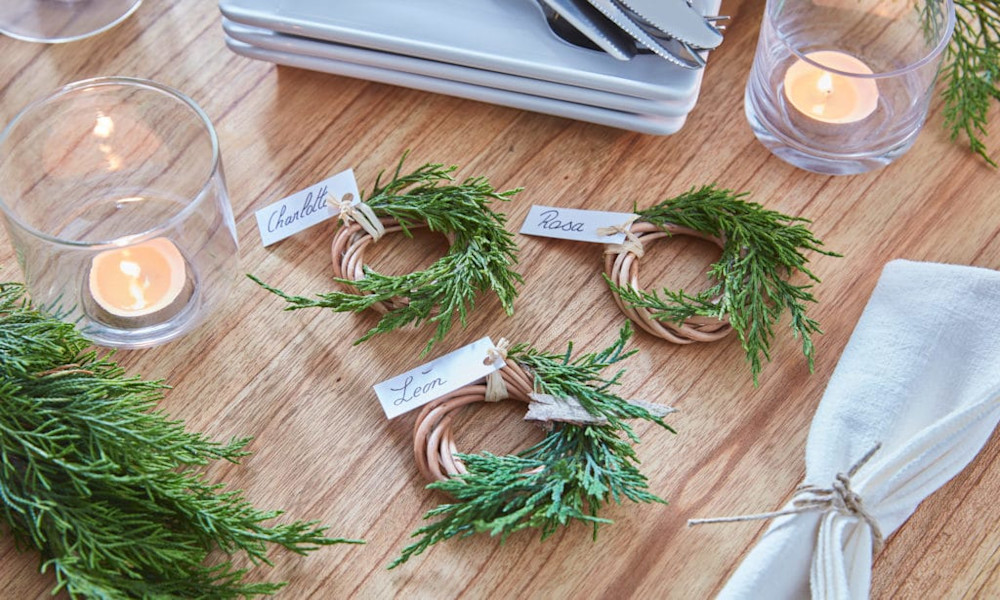 Fabriquer un porte nom végétal pour vos tables de fêtes