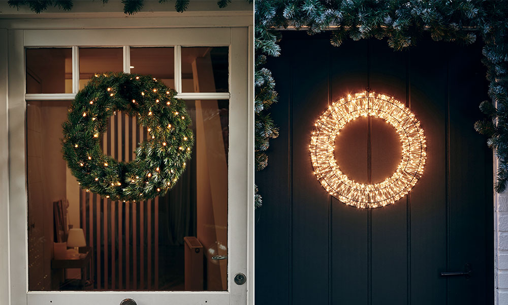 Couronne lumineuse pour l'extérieur