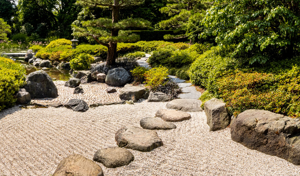 Petit jardin zen japonais