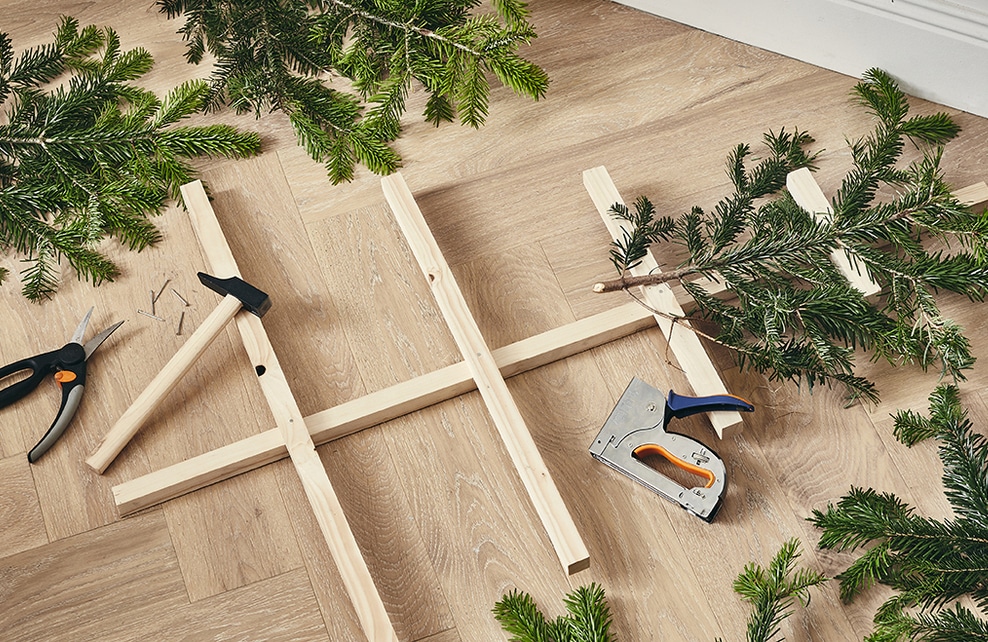 installer les branches de sapin