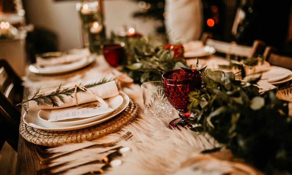 Une belle table de Noël 