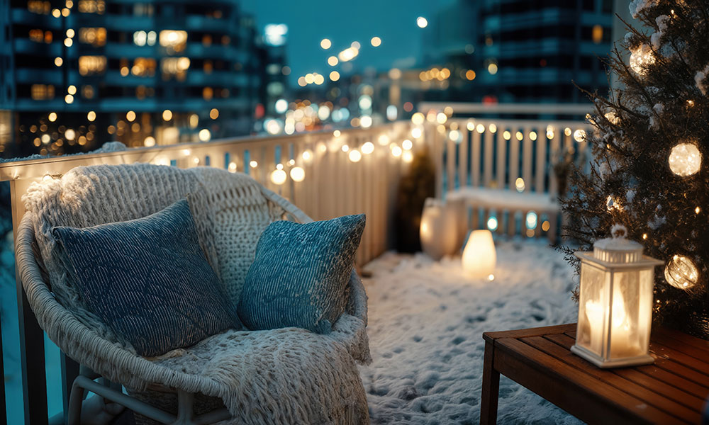 Plaids et coussins pour être au chaud
