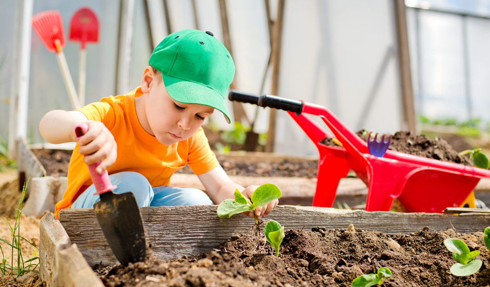 Kit outils de jardinage pour enfants