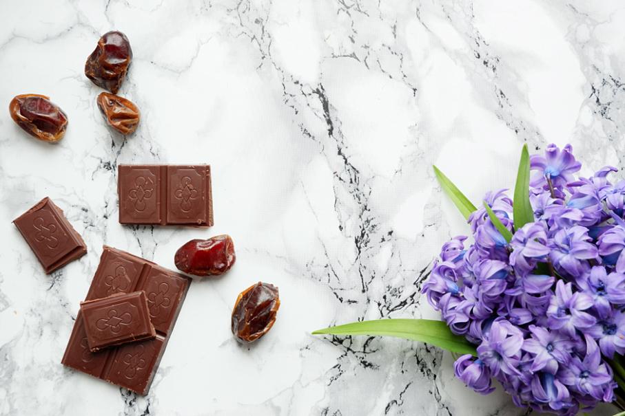 Fondant au chocolat aux fleurs de jacinthe