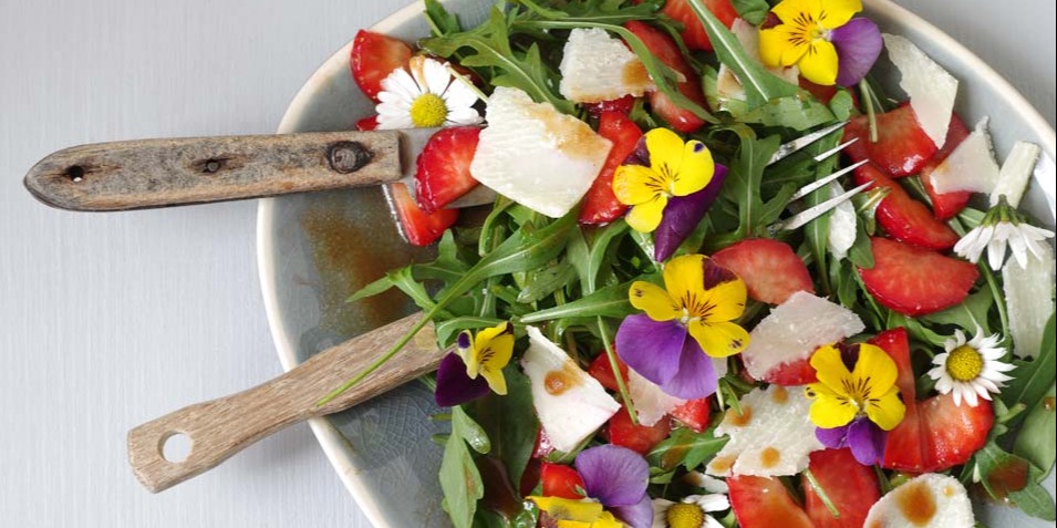 Des fleurs jusque dans l'assiette