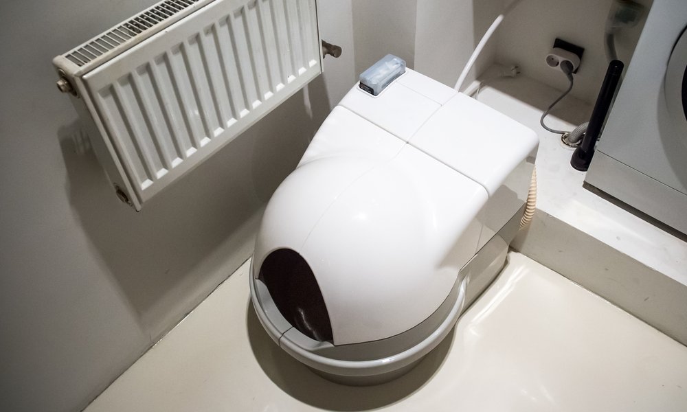 La maison de toilette autonettoyante, le top, si le chat l’accepte !