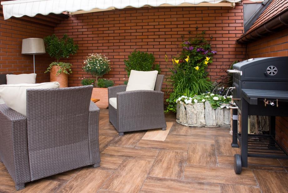 Salon bas de jardin