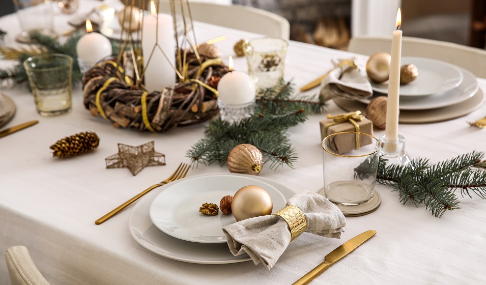 Assiette originale et chic personnalisée pour table de Noël | Arc-en-ciel