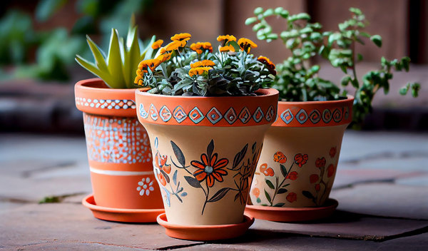 De la couleur avec les pots de fleurs et jardinières en plastique design