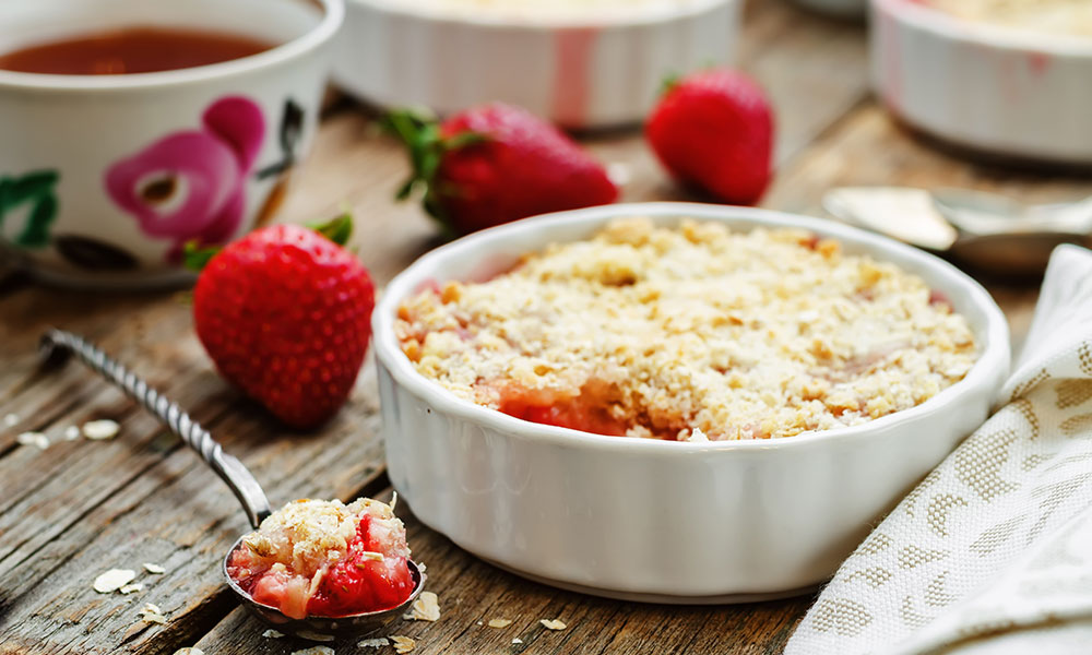Crumble aux fraises