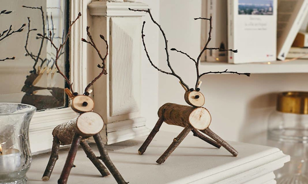 Réaliser des petits rennes en bois