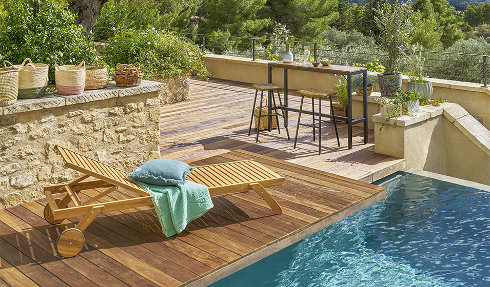 Terrasse en bois pour étandage - Le Monde est un Jardin