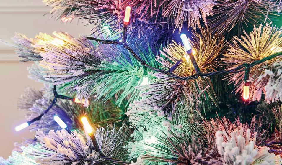 Un sapin qui a la lumière à tous les étages