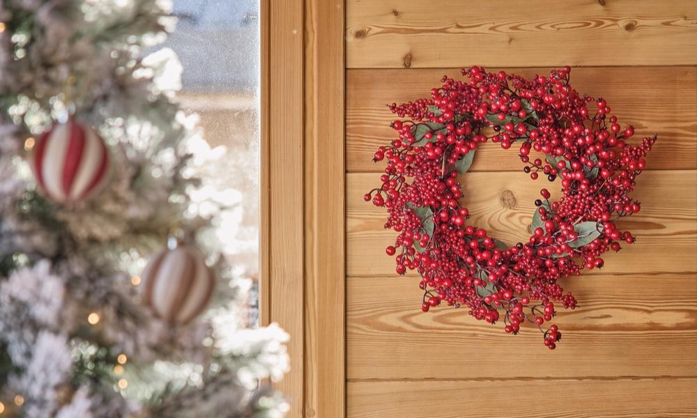 Cette année optez pour la couronne de noël naturelle