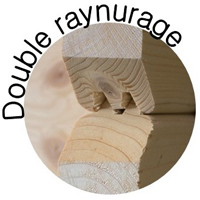 Le double rainurage sur les abris de jardin en bois Madeira