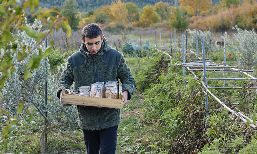Le pois chiche, c’est la spécialité de son territoire. 
