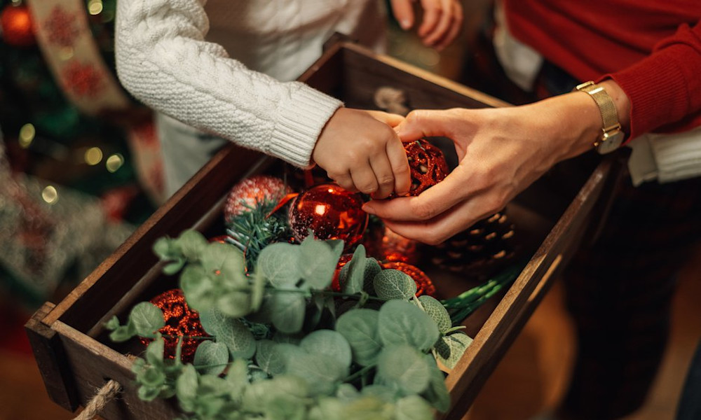 La déco de Noël mérite elle aussi d'être bien rangée