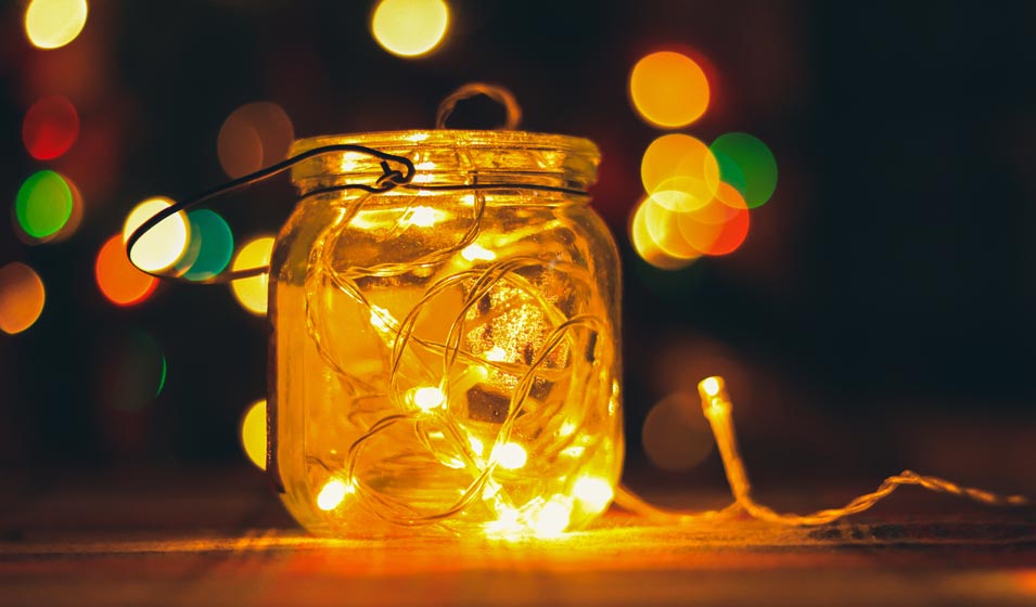 Un luminaire agité du bocal 