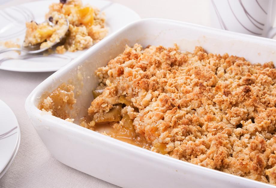 crumble aux pommes et poires