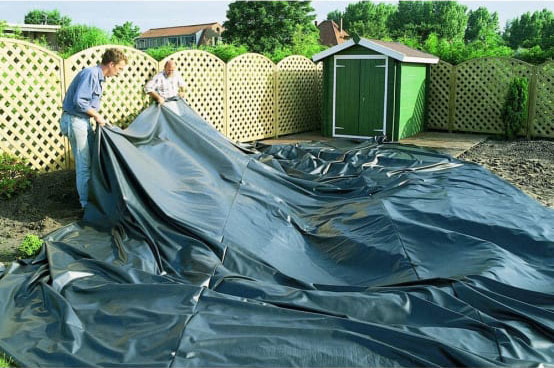 Revêtement De Bassin En HDPE, Bache Pour Bassin Jardin 1x1m 4x5m 7x8m 9x12m 10x15m Bache D Etang Protection Solaire Pour Jardins D Eau Bassins A Poissons Fontaines Paysager Size 4x5m