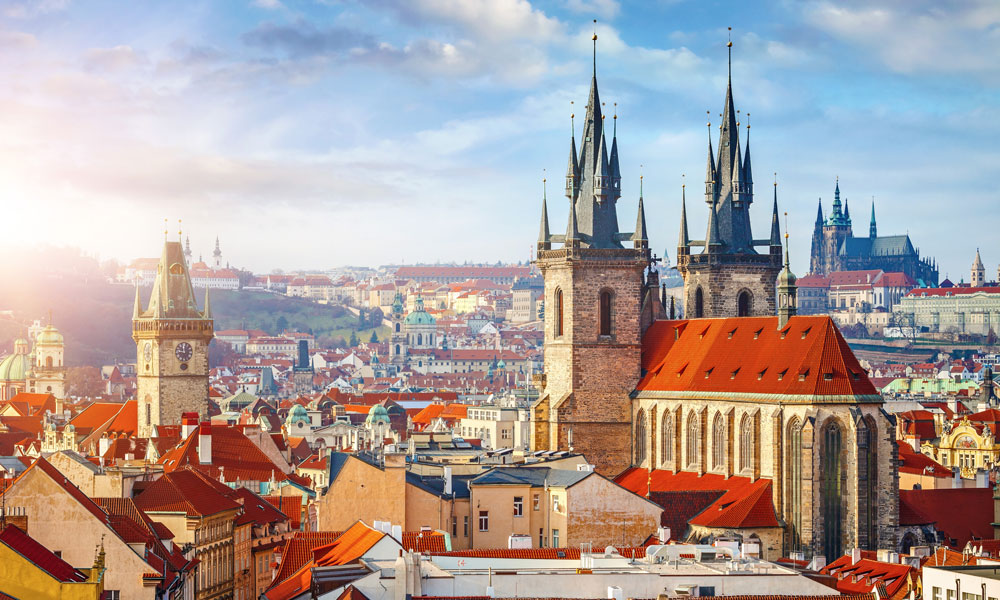 La ville de Prague en République Tchèque 