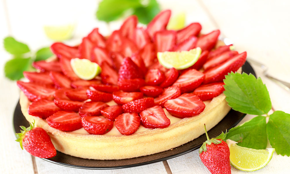Gâteau léger aux fraises et au citron