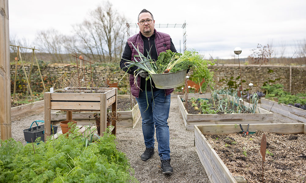 "Tout est dans des bacs pour avoir un jardin propre"