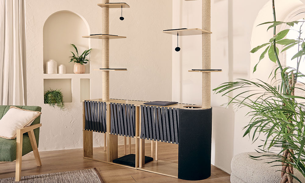 Un arbre à chat design : L'Arbora Pure Family