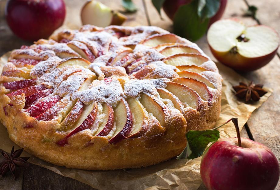 Gâteau pommes et mascarpone
