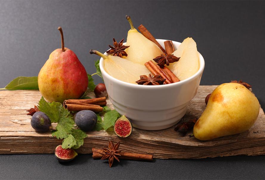 Figues et Poires à la cannelle