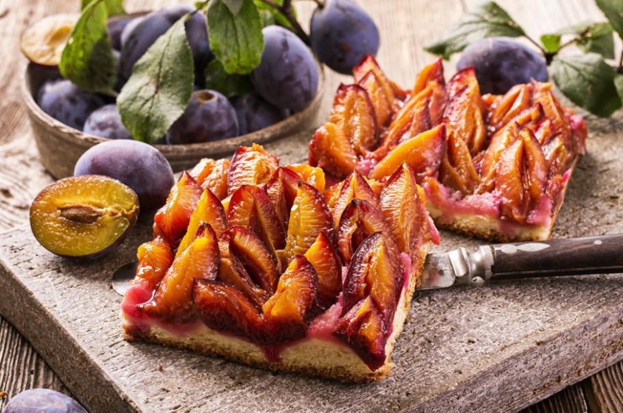 Gâteau aux prunes du verger